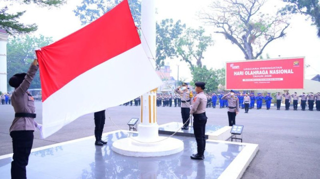 Polda Jambi Peringati Haornas ke-43, Wakapolda Ajak Personel Jadikan Olahraga Bagian Gaya Hidup